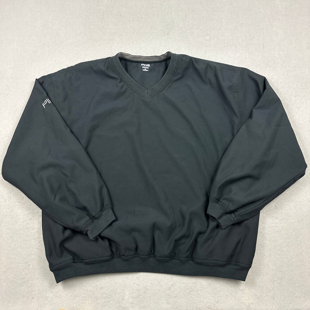 PING Golf Jacket Men XL Black Performance Dynamics Windbreaker Golfer